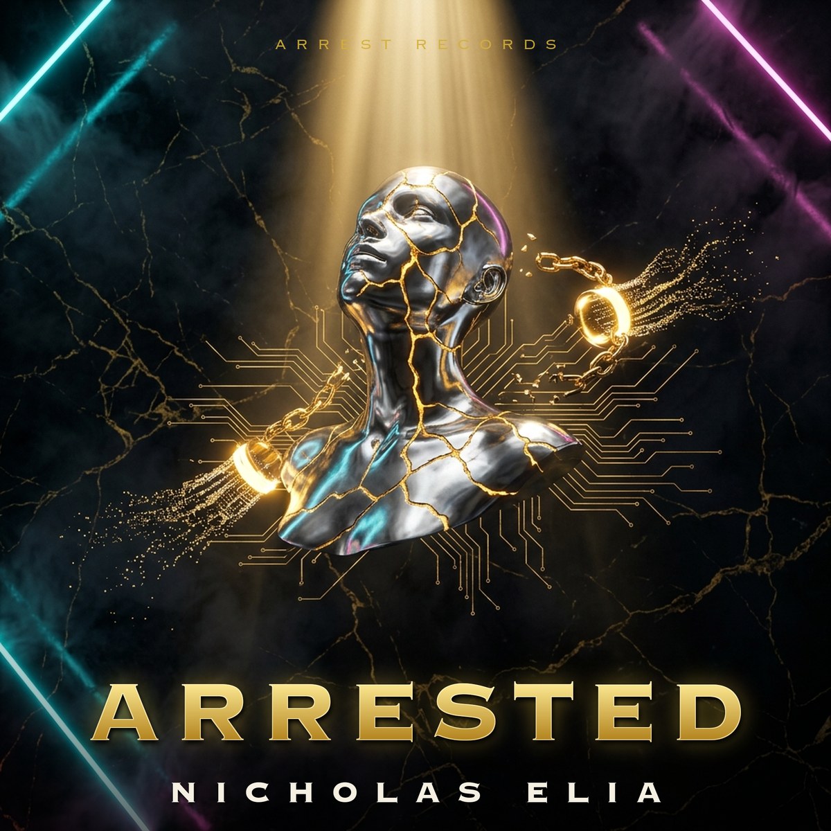 ARRESTED album cover by Nicholas Elia, coming 1st quarter 2027